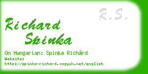 richard spinka business card
